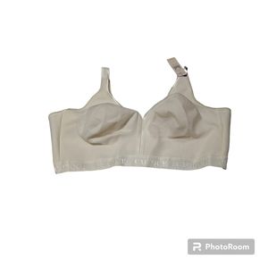 NWT Lane Bryant Cacique Cotton No Wire Full Coverage Bra Size 48DDD White